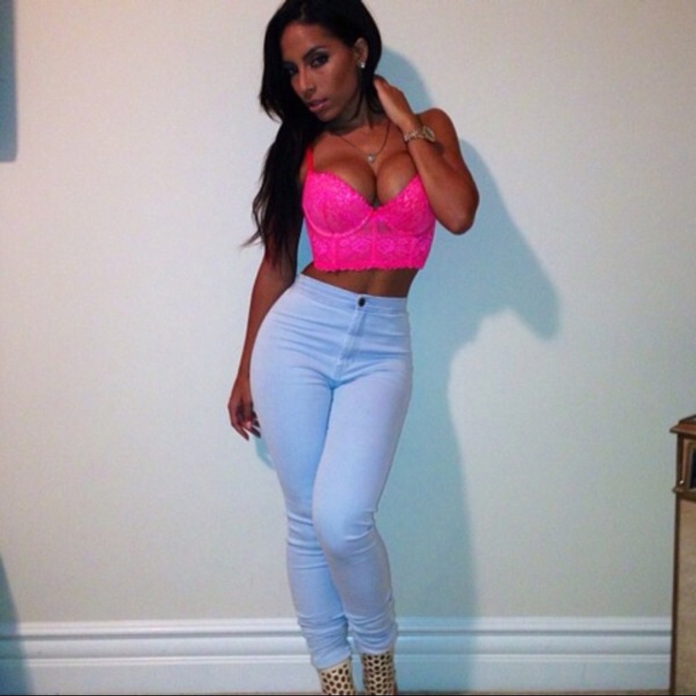 American Apparel Easy Skinny Jean White Small